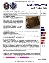 NIGHTWATCH – Device for reconstruction of signals belonging to target systems