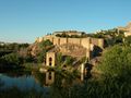 A view across the river of the old wall of Toledo — August 2006