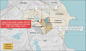 حدود أرمينيا- أذربيجان بعد حرب ناجورنو.jpg.jpg