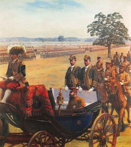 استعراض جيش النصر البري بريشة كوباياشي مانگو.