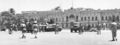During a coup d'etat led by General Muhammed Naguib, an Egyptian army tank and field guns are drawn up in front of the royal Abdin Palace, in Cairo, on July 26, 1952. Appointed Premier Ali Maher Pasha issued an ultimatum to King Farouk I, forcing the Egyptian monarch to abdicate. (AP Photo)