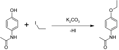 Phenacetin from paracetamol.png