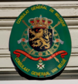 Lesser coat of arms on an embassy plaque