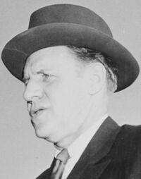 Col. Maurry Jones, Commanding Officer of American Operations at Gatow Airport, Berlin, Germany, greets Mr. Robert... - NARA - 199005 (cropped).jpg