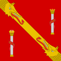 Estandarte de Francisco Franco (variante gules).svg