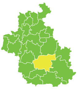 موقع ناحية مركز معرة النعمان في محافظة اللاذقية.
