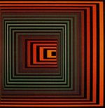 ڤونال، 1968، اوپ آرت، تيمة تجريدية، زيت على كانڤاس. في المتحف الوطني للفن المعاصر (سنتر پومپيدو).