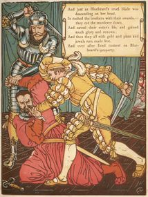 La Barbe bleue est mis à mort par les deux frères de son épouse