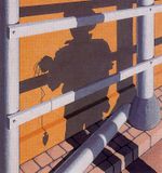 دراسة تروپ لي، 1936، اوپ آرت، تيمة تجريدية، أكريليك.