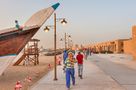 Expatriate workers on Al Wakrah Corniche, Al Wakrah Heritage Village.jpg