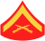 single chevron with crossed rifles