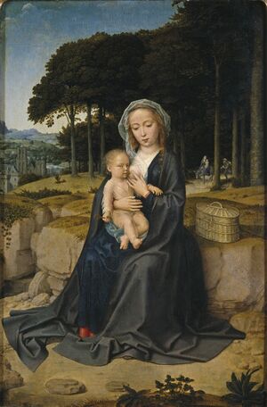 Gerard David - The rest on the flight into Egypt (Museo del Prado).jpg