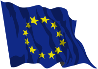 Flag of Europe waving.svg