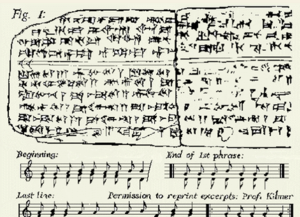 النوتة الموسيقية ترنيمة لنيكّال ونقلها للسلم الموسيقي