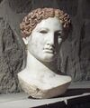 Marble head of a Roman woman