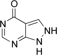 Allopurinol structure.png