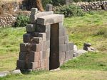Vilcas Huamán Archaeological site Arch.jpg
