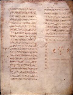 photo of ancient text of gospel of Luke