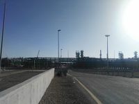 منشآت في محطة الجميل.