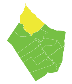 موقع ناحية كسرة في محافظة دير الزور.