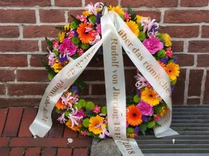 Flowers to commemorate Rudolf von Jhering 1818-2018