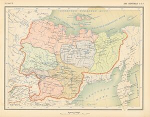 Map of the Autonomous Yakut SSR, 1928