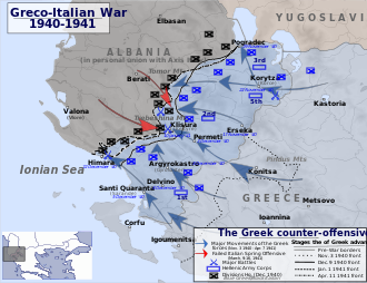 Greek Offensive 1940 41 in Northern Epirus.svg