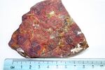 Poppy jasper (an orbicular jasper from Morgan Hill, كاليفورنيا), rough