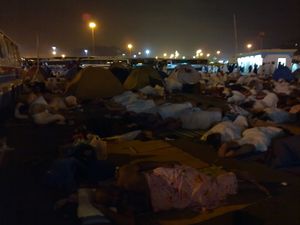 Slipping out of Muzdalifah in the dead of night to get early start on 3rd day of Hajj - roads are packed - Flickr - Al Jazeera English.jpg