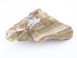 Multi-coloured, banded jasper rough, Montjuïc, برشلونة