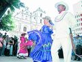 Traditional dance in the main square