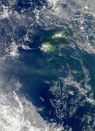 Cyanobacterial bloom near Fiji