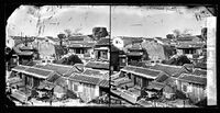 A stereogram of houses in Xiamen 1870ح. 1870