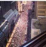 احتجاجات على العدوان الإسرائيلي على غزة، شيكاغو، يوليو 2014.