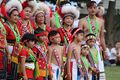 Amis/Pangcah tribe members (from the Fata'an group) performing a group dance at the 2016 Amis Music Festival in Dulan, Taiwan