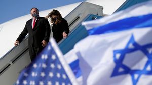 مارك بومبيو وقرينته في إسرائيل، 18 نوفمبر 2020