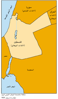 ترسيم مناطق النفوذ بحسب مؤتمر سان ريمو