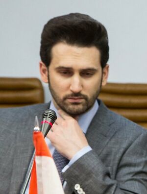 Minister of Health of Lebanon Russia meeting (cropped Taymour Jumblatt).jpg