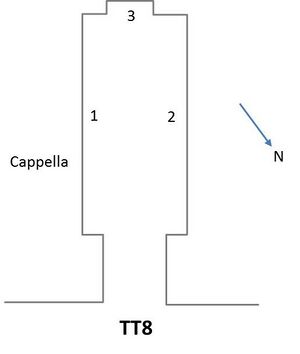 Floorplan of the rectangular chapel