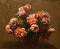 Vase de Pivoines (Vase of Peonies), oil on canvas painting by Henri Fantin-Latour, 1881, Honolulu Academy of Arts