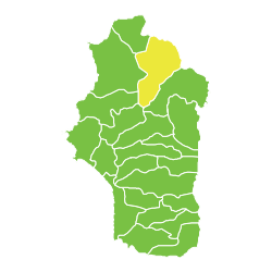 موقع ناحية ربيعة في محافظة اللاذقية