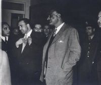 الرئيس جمال عبد الناصر-عبد الحميد السراج-ياسين فرجاني-حماة.