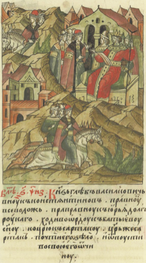 Глеб Василькович приезжает к Сартаку, и с почестями возвращается в своё княжество.png