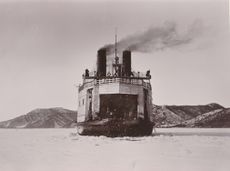 The train ferry إس‌إس Baikal in service on Lake Baikal