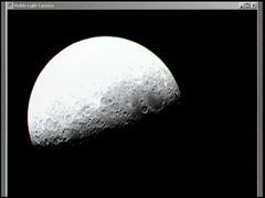 Another visible light camera image of the Moon taken by the LCROSS spacecraft during lunar swingby.