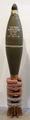 120 mm High Explosive mortar shell (live) fitted with proximity fuze
