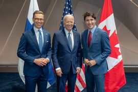 Stubb meets with U.S. President Joe Biden and Canadian Prime Minister Justin Trudeau in Washington, D.C. in 2024