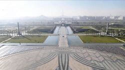 صورة خارجية للقصر الرئاسي.