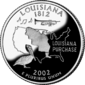 Louisiana quarter dollar coin