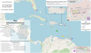2025 United States–Drug Cartel Armed Conflict Large Infographic as of October 19, 2025.svg